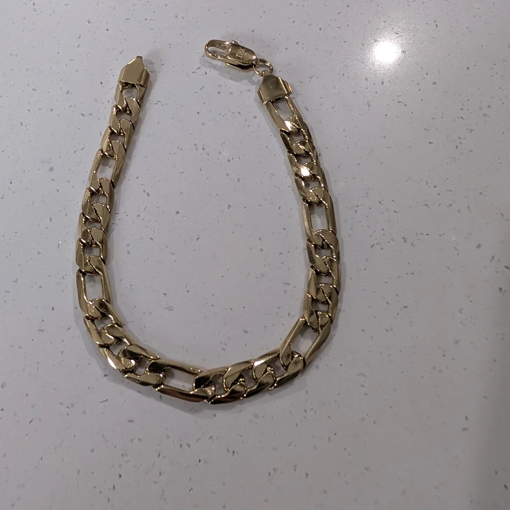 18K Gold Plated Chain Bracelet for Men